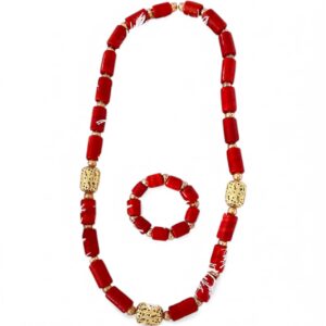Unisex Traditional Neck-Bead & Bracelet