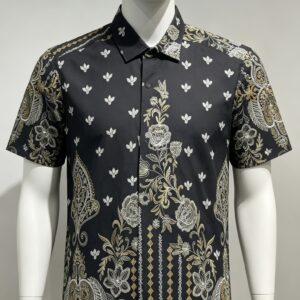 Quality vintage shirt for men, Button down short sleeve. For cooperate and casual summer beach wear