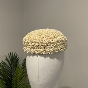 African Coral Beaded Hat
