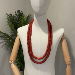 Original Coral Bead Neckpiece and Bracelet - 2pc each