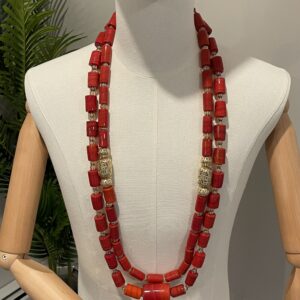 Original Coral Beads Neckpiece and Bracelet - 2pc each