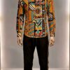 Men’s 2 piece set_vintage shirt with pants_quality lightweight fabrics very suitable for summer outings or events