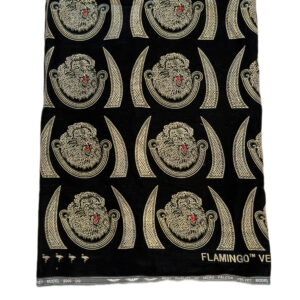 Isi Agụ, Traditional Chieftaincy Fabric - velvet material-2yards